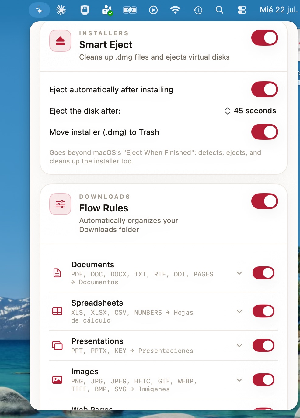 Smart Eject & Flow Rules