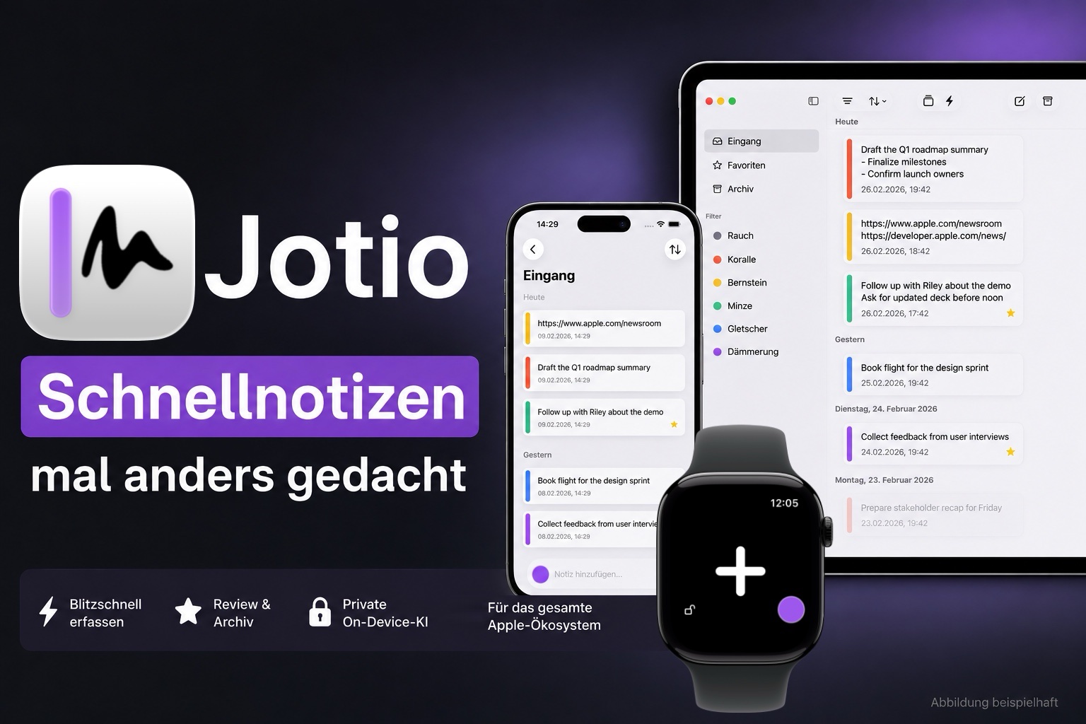 Vorschau Review: Jotio - Schnellnotizen mal anders gedacht