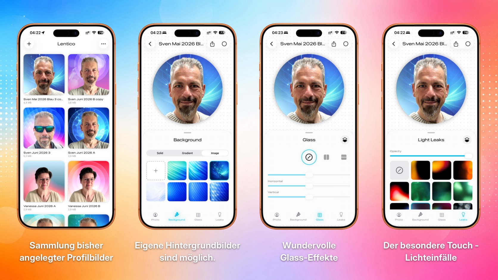 Vorschau in die App