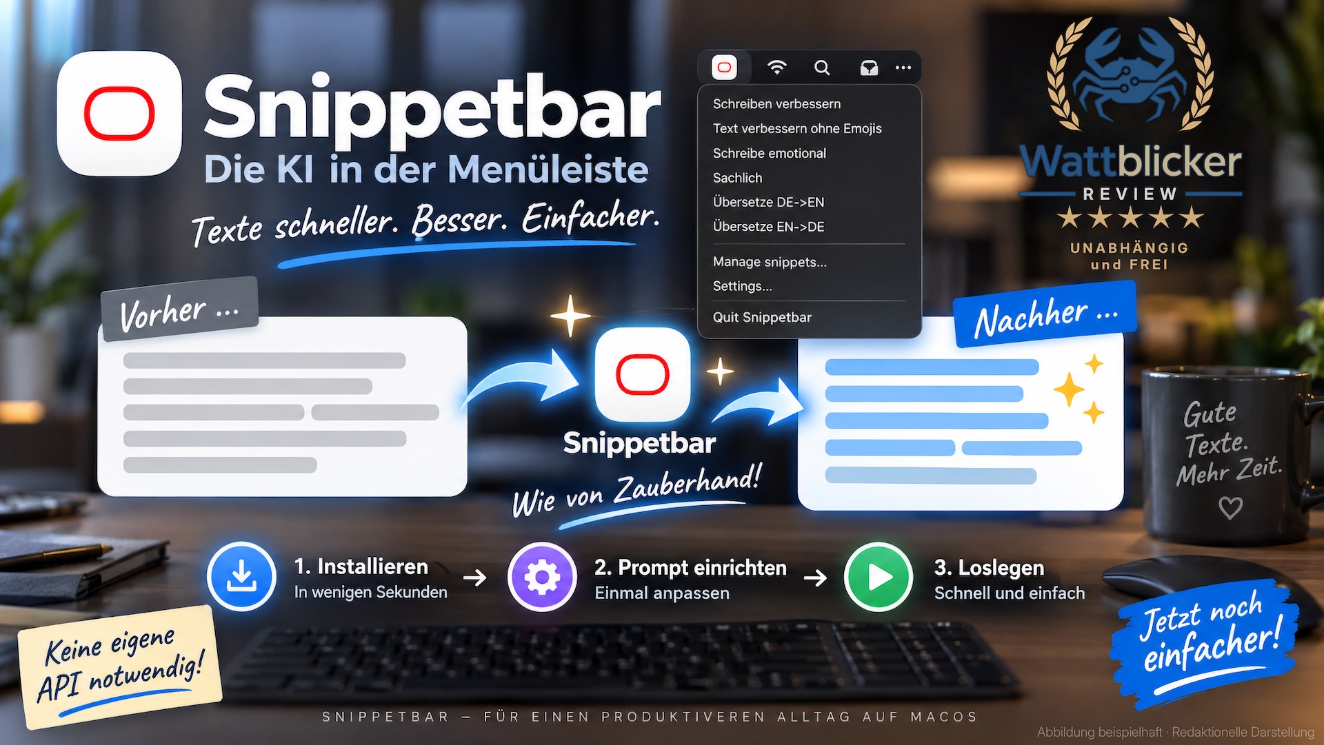 Vorschau Snippetbar 2.6 - wenn ein guter Workflow noch einfacher wird