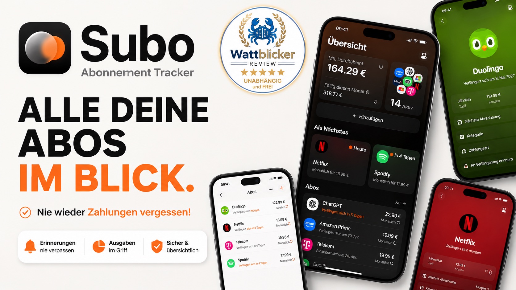 Review: Subo - Abonnement Tracker