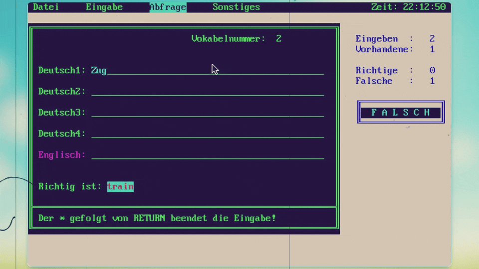 Entwicklung 1992/1993