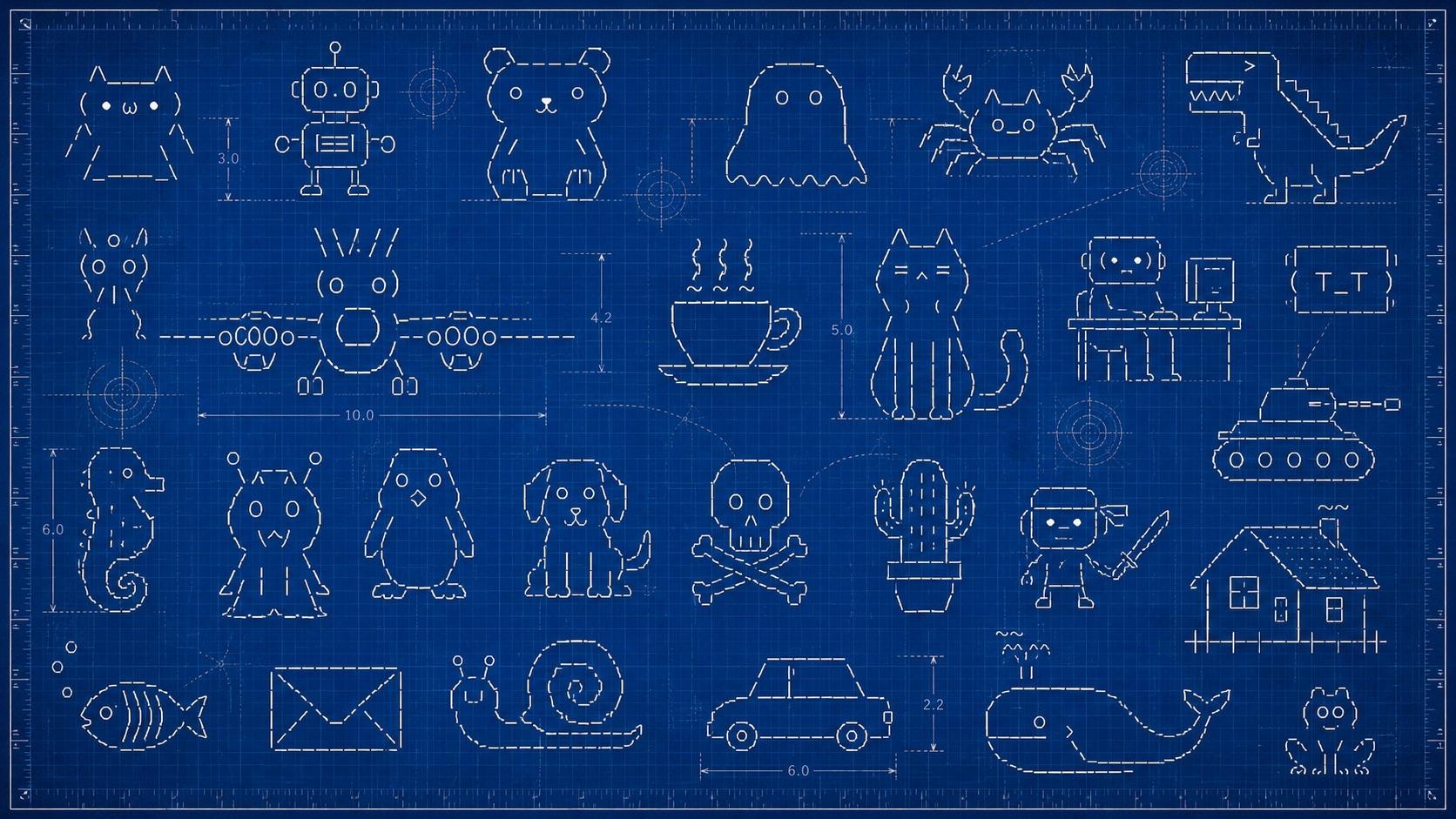 ASCII-Art Blueprint