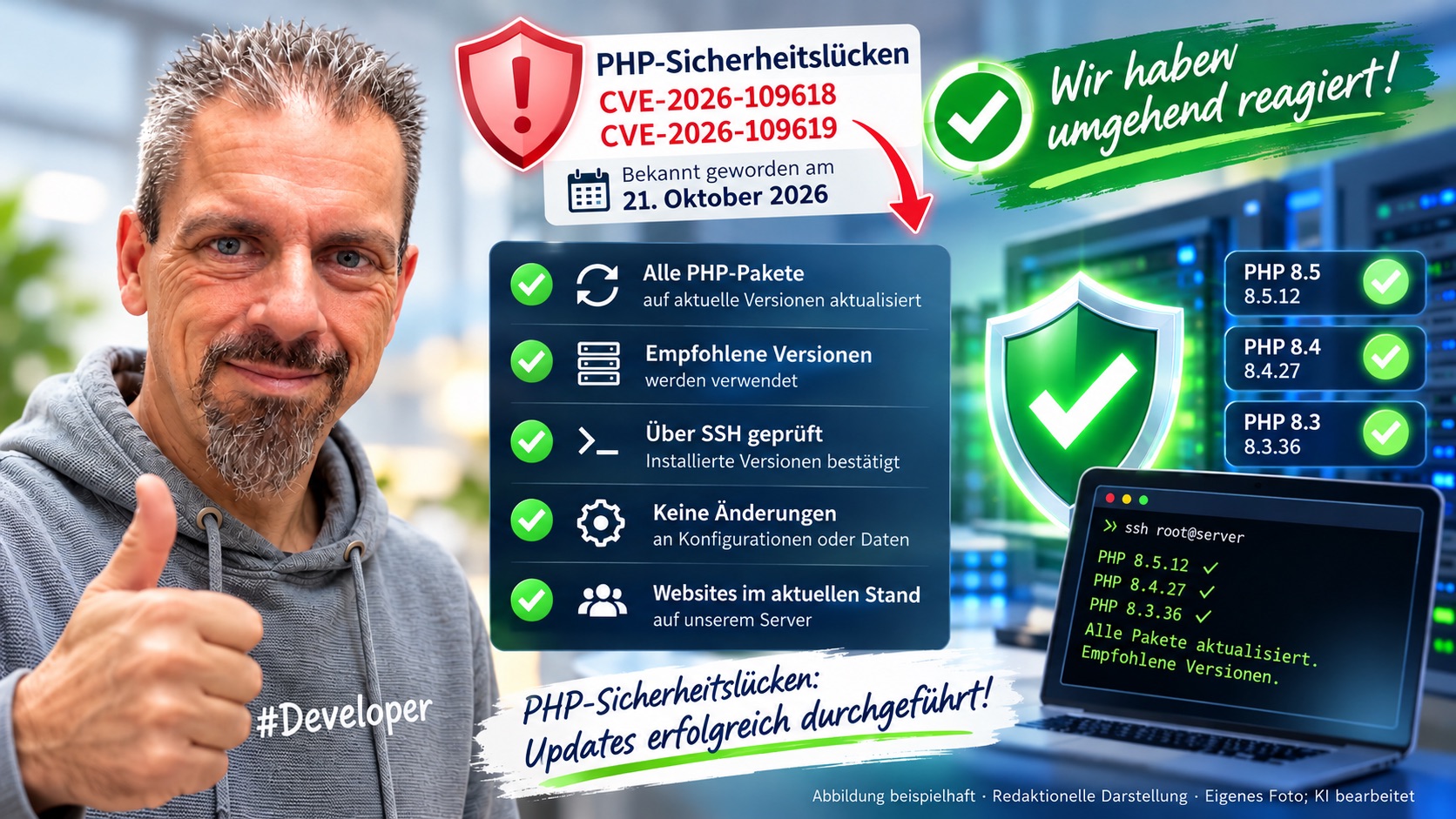 Vorschau PHP-Sicherheitslücke geschlossen