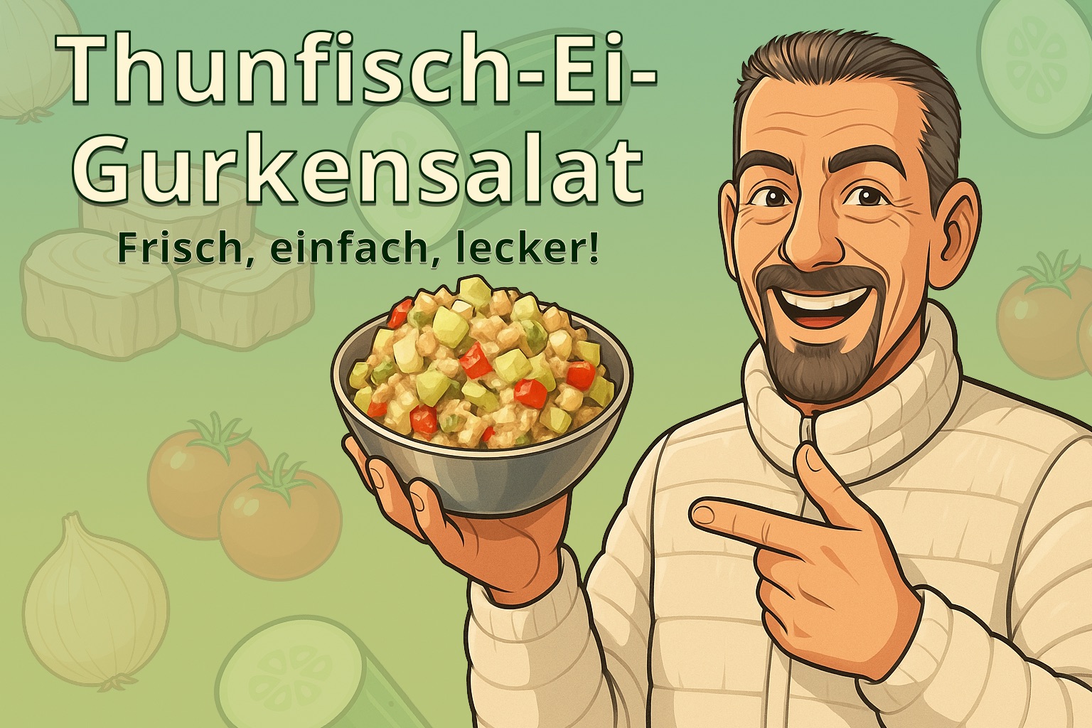 Thunfisch-Ei-Gurkensalat